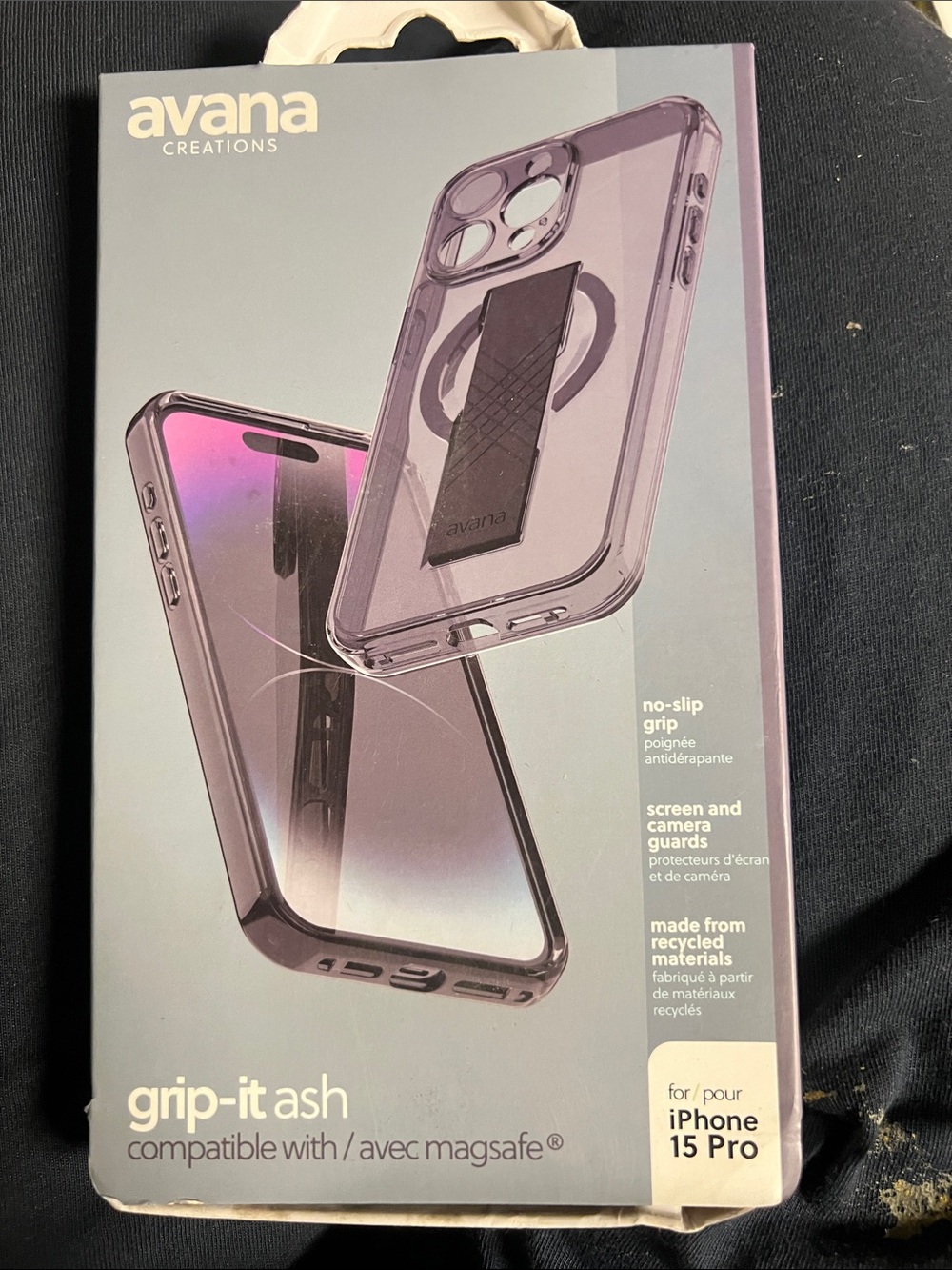 Avana Grip-It Ash Phone Case for iPhone 15 Pro - Ash